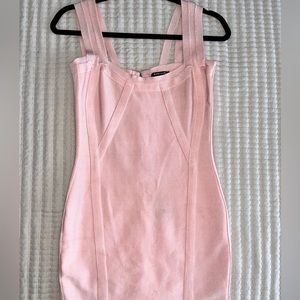 Marciano pink bandage dress